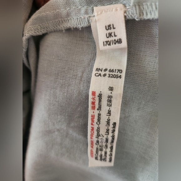 Free People Lara Blue Ruffle Mini L - Picture 7 of 8